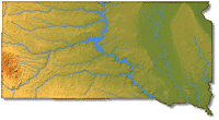 South Dakota Map